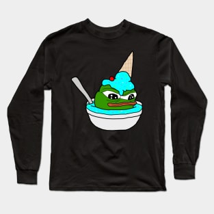 Ice Cream Sundae Pepe Long Sleeve T-Shirt